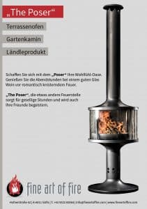 Gartenkamin Poser
