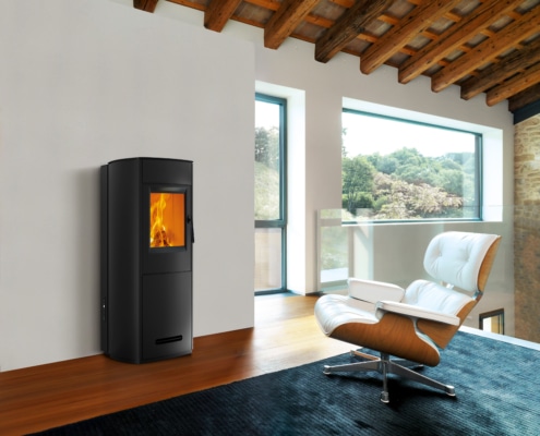 Bequeme Romantik mit einem gemütlichen Pelletofen von Piazzetta